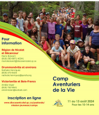 11-13 août | Camp Aventuriers de la Vie pour les jeunes de 10 à 14 ans