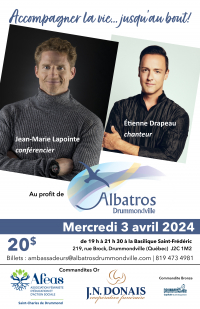 3 AVRIL | Conférence-spectacle avec Jean-Marie Lapointe et Etienne Drapeau